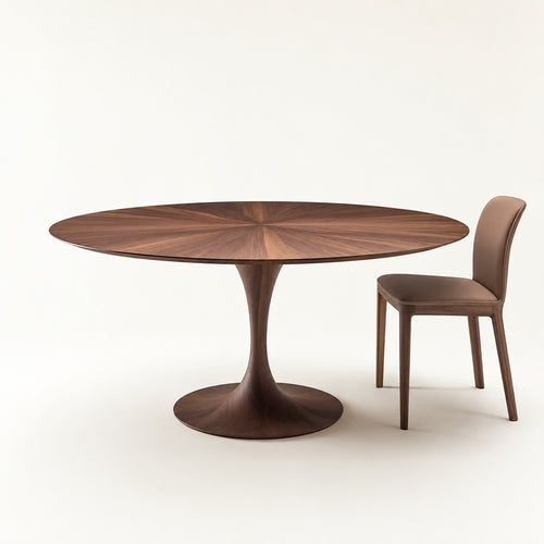 Artisan Carved Walnut Dining Table