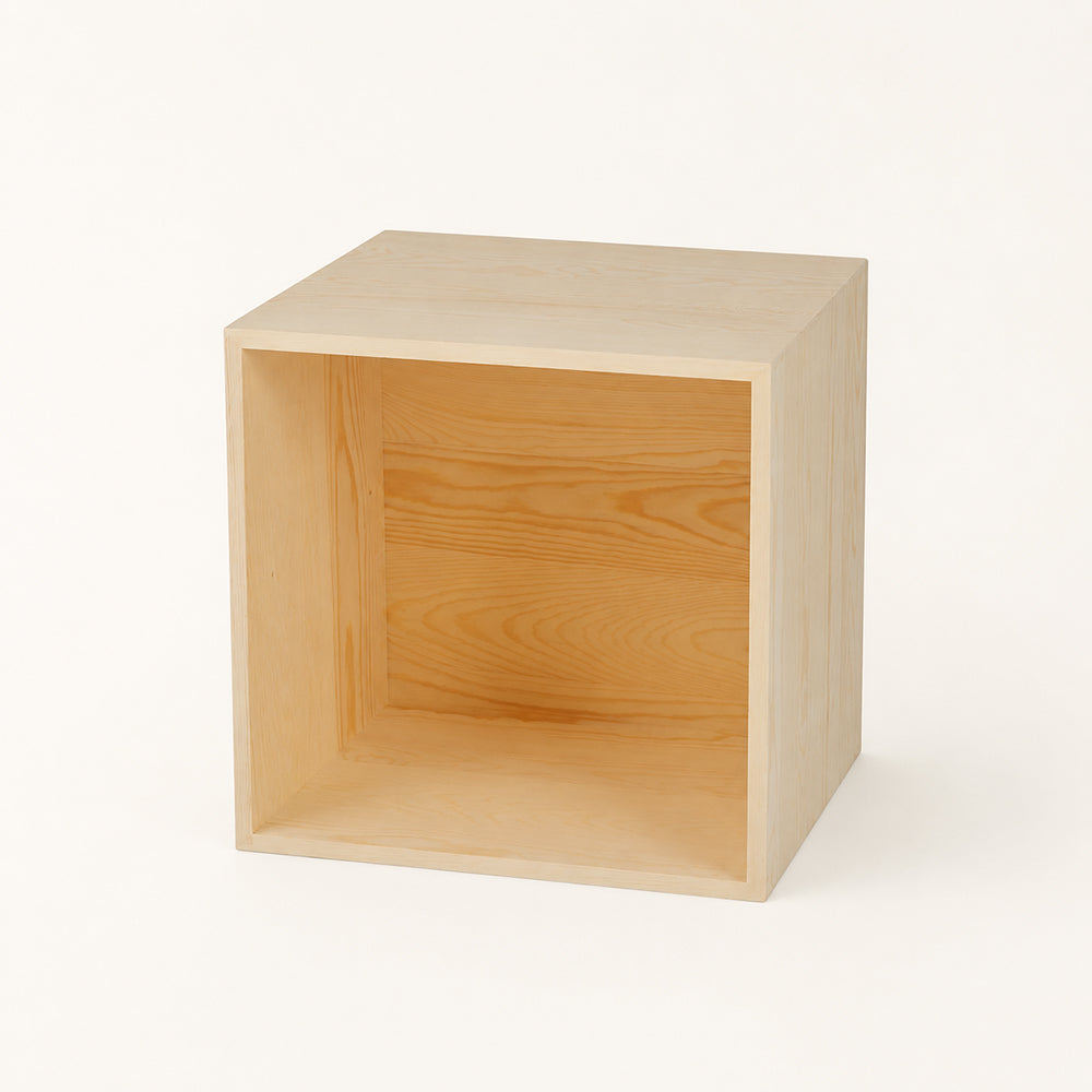Light Wood Modular Cube Storage Cabinet