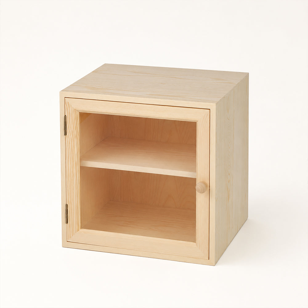 Light Wood Modular Cube Storage Cabinet